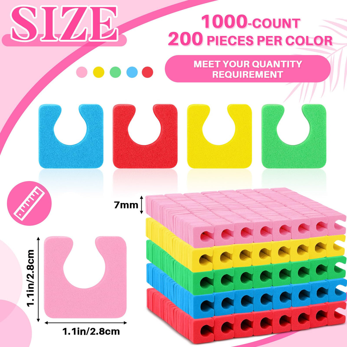 Mumufy soft EVA foam toe separators for comfortable polish application.