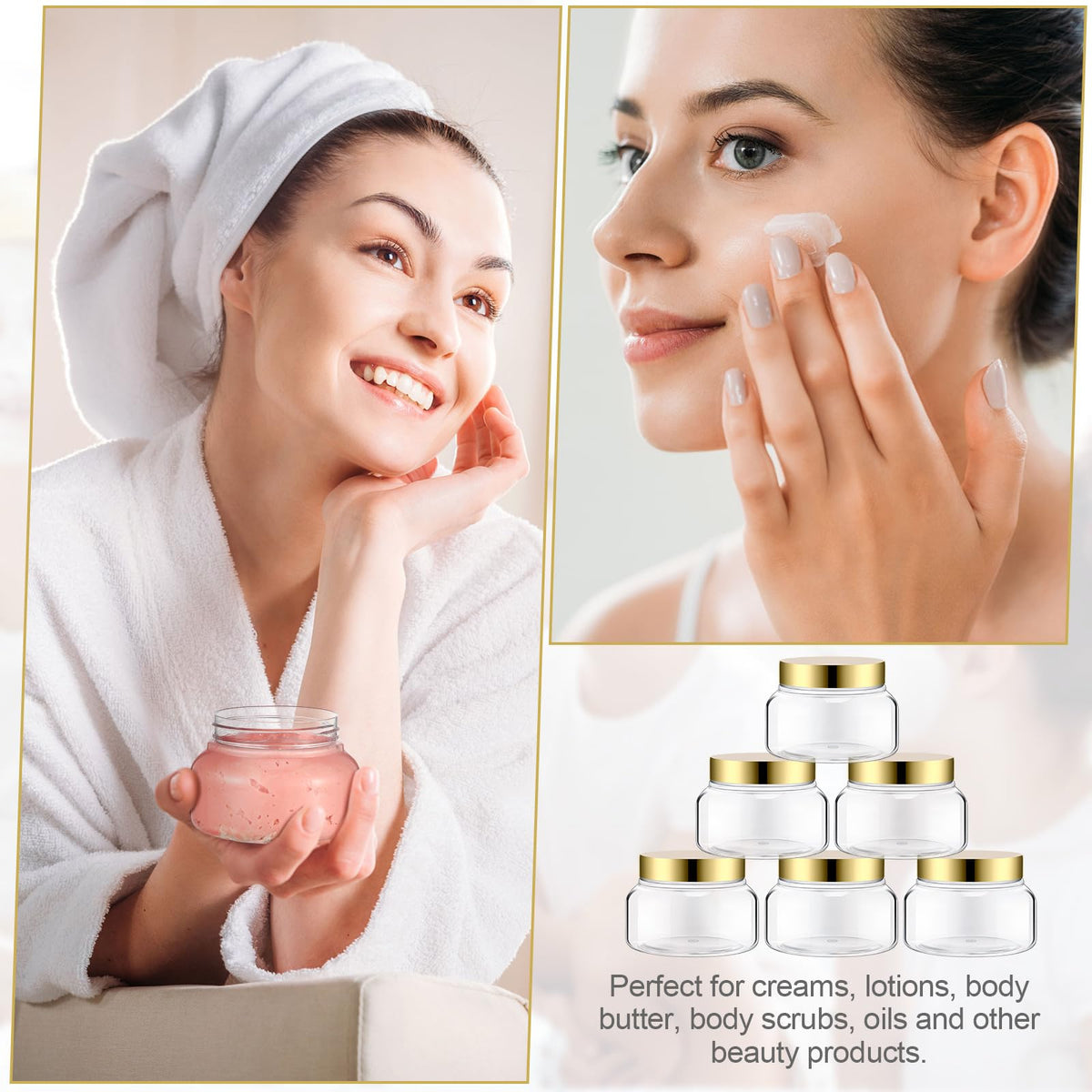 Mumufy travel-friendly jars are ideal for creams and lotions.