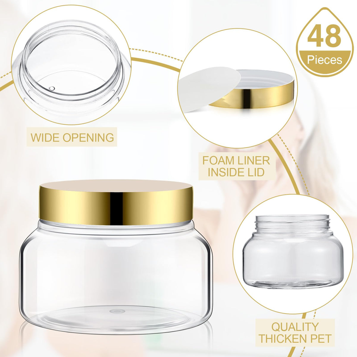 Mumufy wide-mouth refillable jar simplifies filling and cleaning.