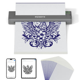 MUNBYN ITP05 portable tattoo printer in compact on-the-go form
