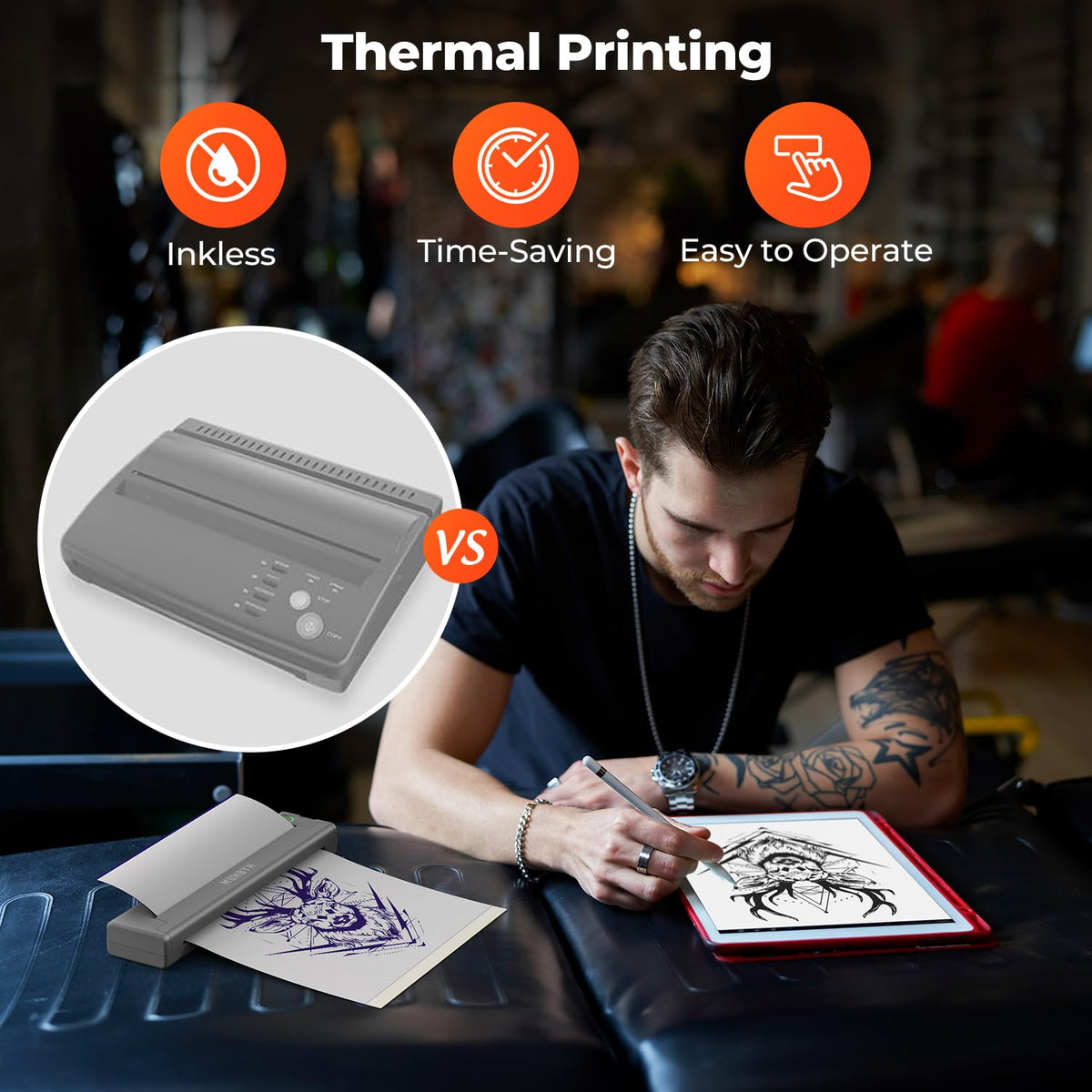 High-definition 203DPI thermal printhead for precise lines