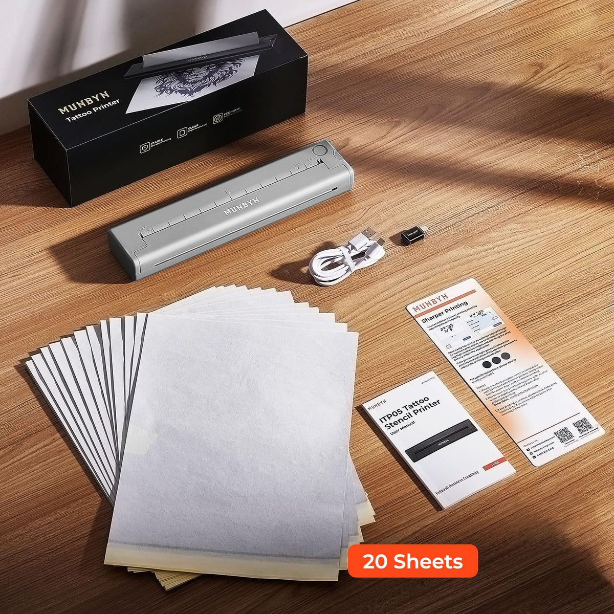 Includes 20 transfer papers for immediate practice