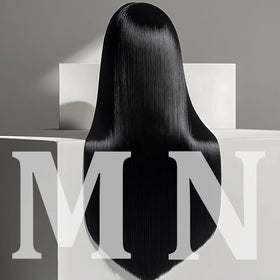 MUNONG 13x6 HD transparent lace front wig with seamless scalp melt.