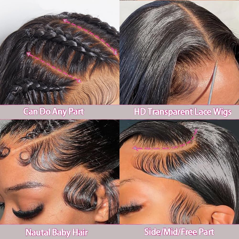 MUNONG pre-plucked baby hair wig for a realistic hairline and easy styling.
