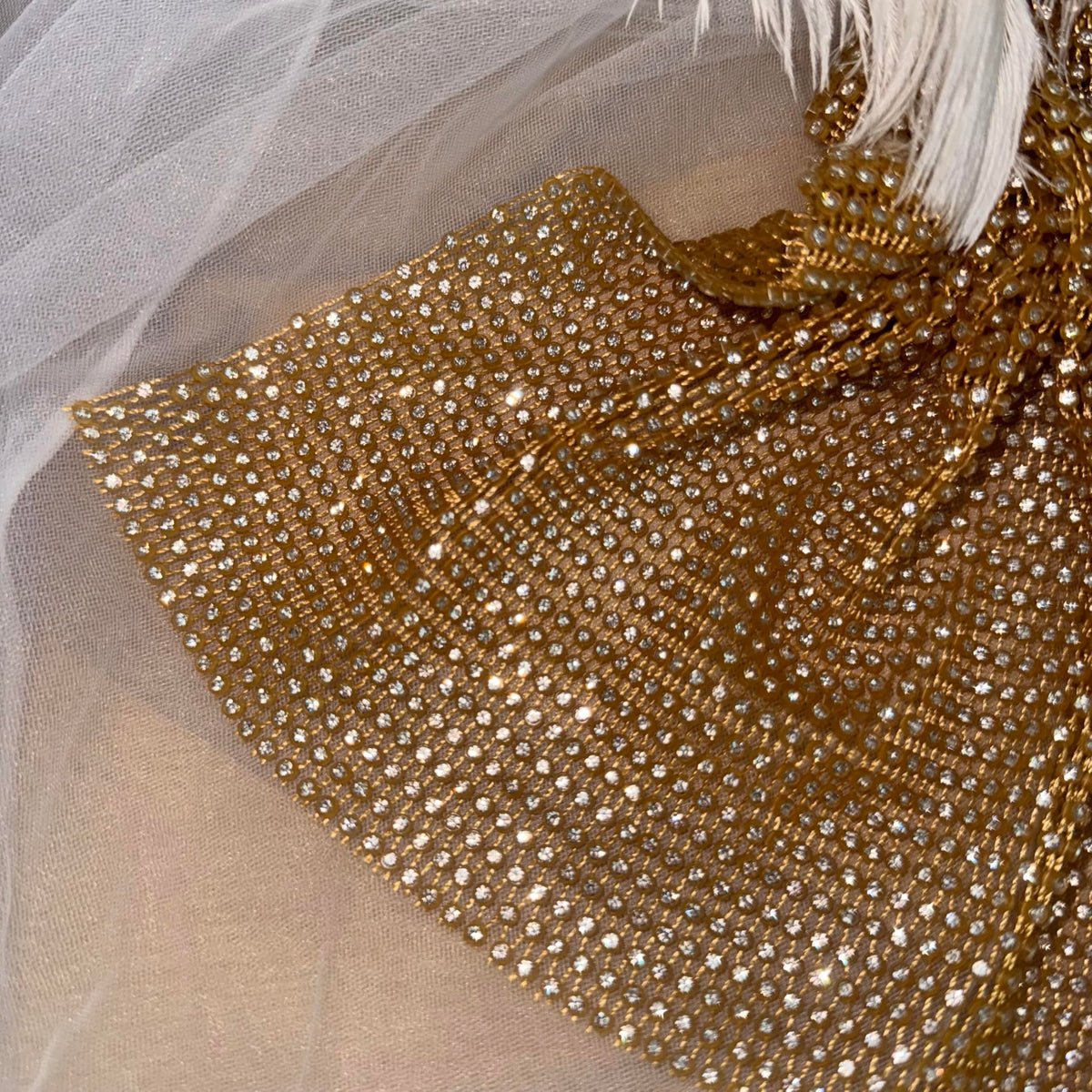 Munyee Hua sparkly hijab accessory ideal for party glamour