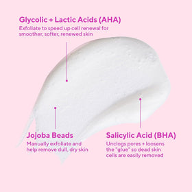 Murad AHA/BHA Exfoliating Cleanser foam application demonstrates cleansing ritual.