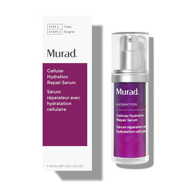 Murad Cellular Hydration Barrier bottle-application demonstrates even serum distribution.