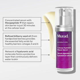 Murad Cellular Hydration Barrier dropper-closeup highlights precise dosing.