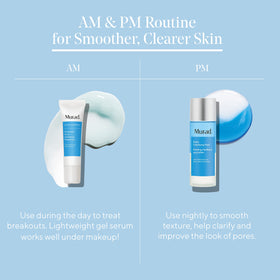 Murad Daily Clarifying Peel night application on clean skin for refinement.