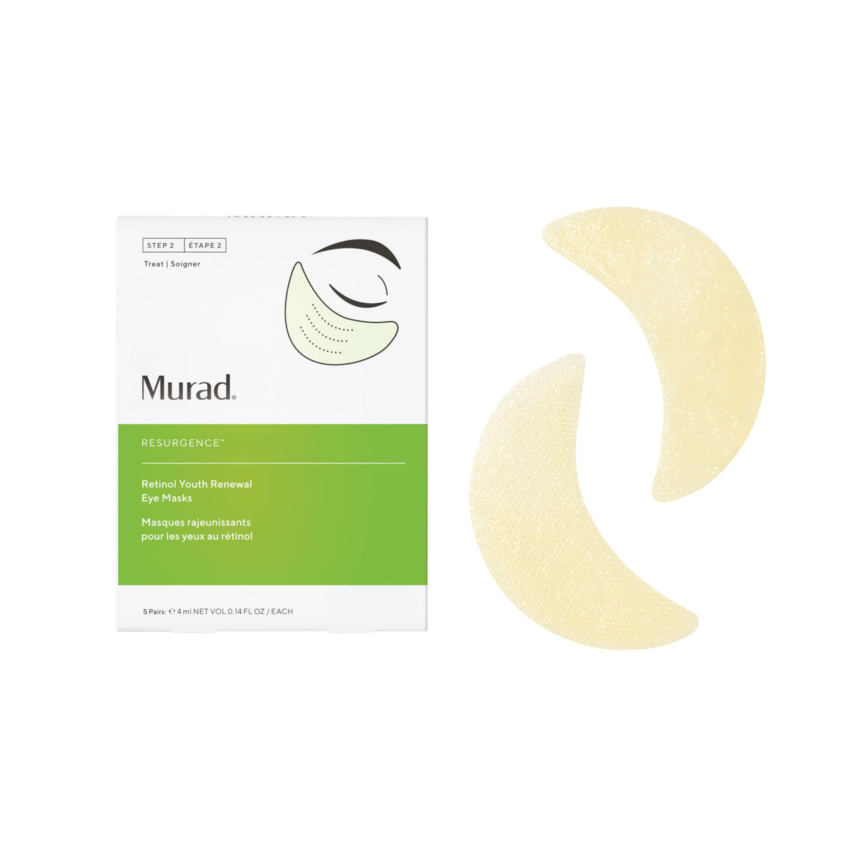 Murad Dr. Zion Retinol Eye Mask no-slip patches smooth under-eye skin and reduced puffiness.