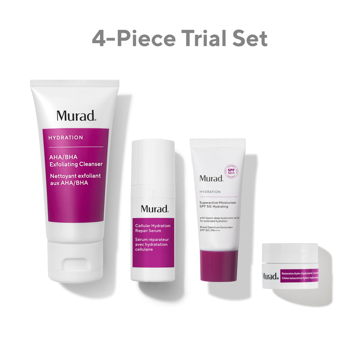 Murad Hydrate Trial Kit cleanser texture ready to refresh skin.