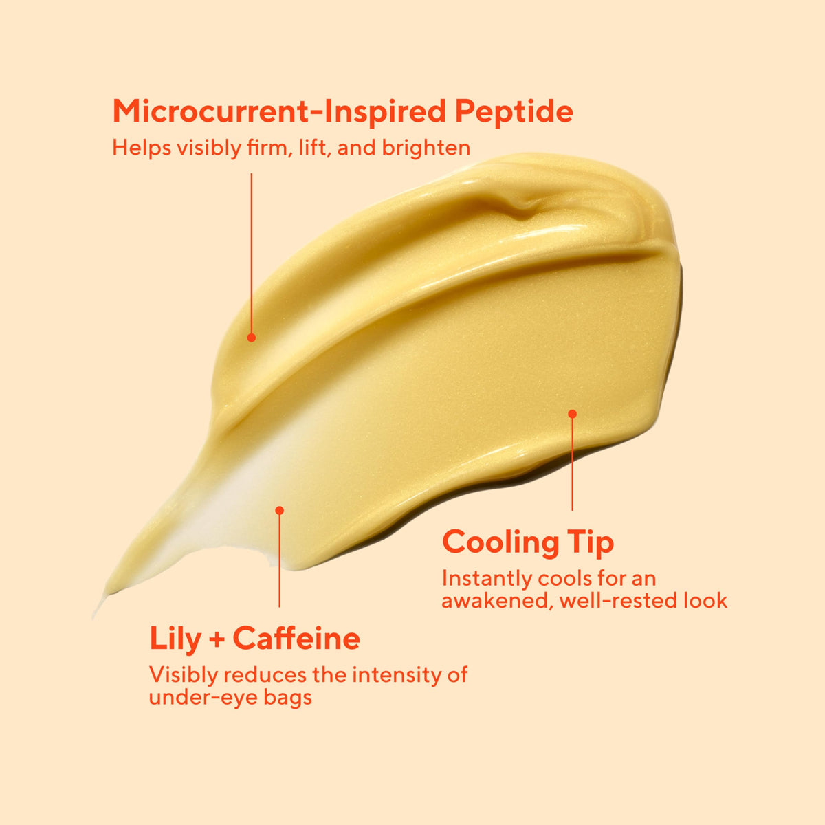 Murad microcurrent-inspired peptide illustration showing lifting and brightening.