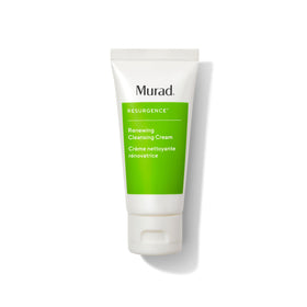 Murad Renewing Cleansing Cream packaging shown, emphasizing hydrating daily cleansing.