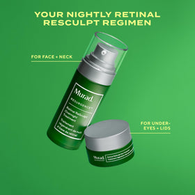Murad Retinal ReSculpt Eye Lift before-after concept visual for eye area