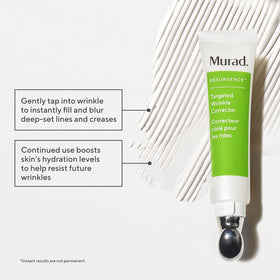 Murad Targeted Wrinkle Corrector jar swirl highlighting rich texture for instant filling.