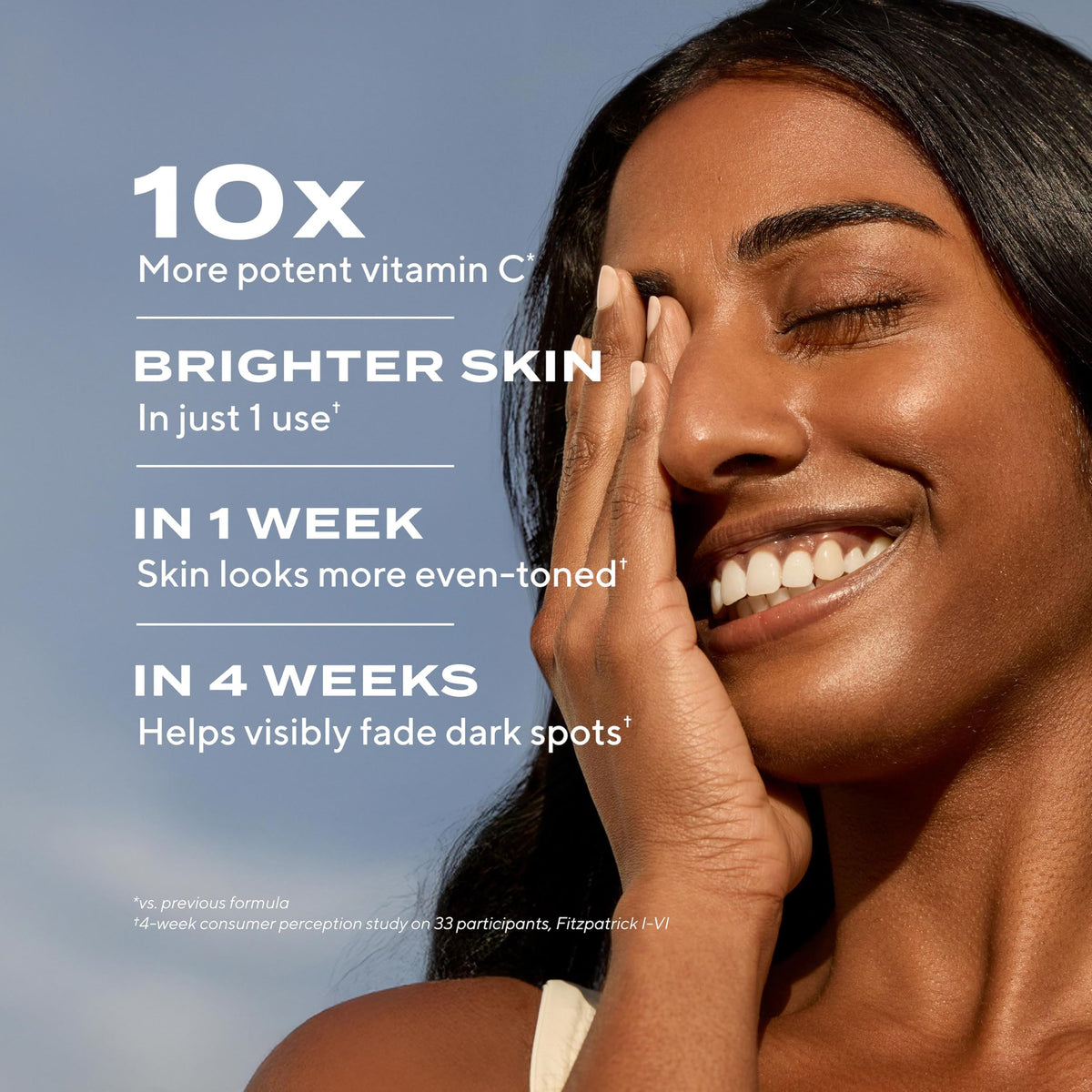 Murad Vitamin C-packed brightening ingredient visual showcases potent antioxidant blend.