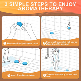 MURAN SHOWER chamomile steamers promote calm in shower