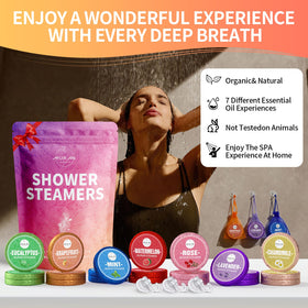 MURAN SHOWER rose steamers create a spa-like moment
