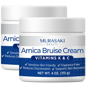 MURASAKI BEAUTY Arnica bruise cream bottle for targeted bruise care and daily support.