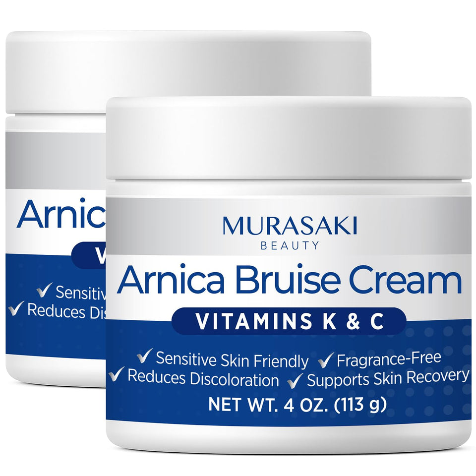 MURASAKI BEAUTY Arnica bruise cream bottle for targeted bruise care and daily support.