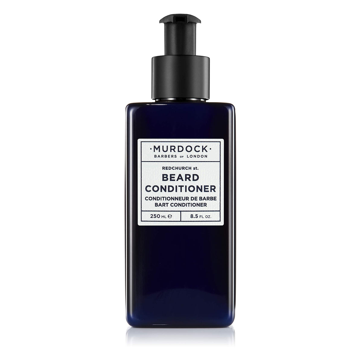 Murdock London beard conditioner bottle shows a clean formula for softer beard