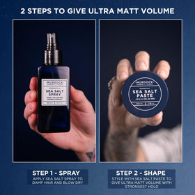 Murdock London Sea Salt Paste packaging-label highlights English-made craftsmanship
