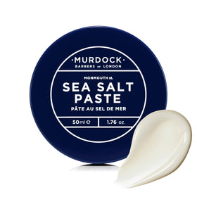 Murdock London Sea Salt Paste tube-front promotes a textured, matte hairstyle