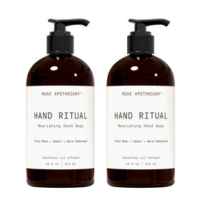 Muse Apothecary Hand Ritual bottle with the aromatic hand soap for daily cleansing