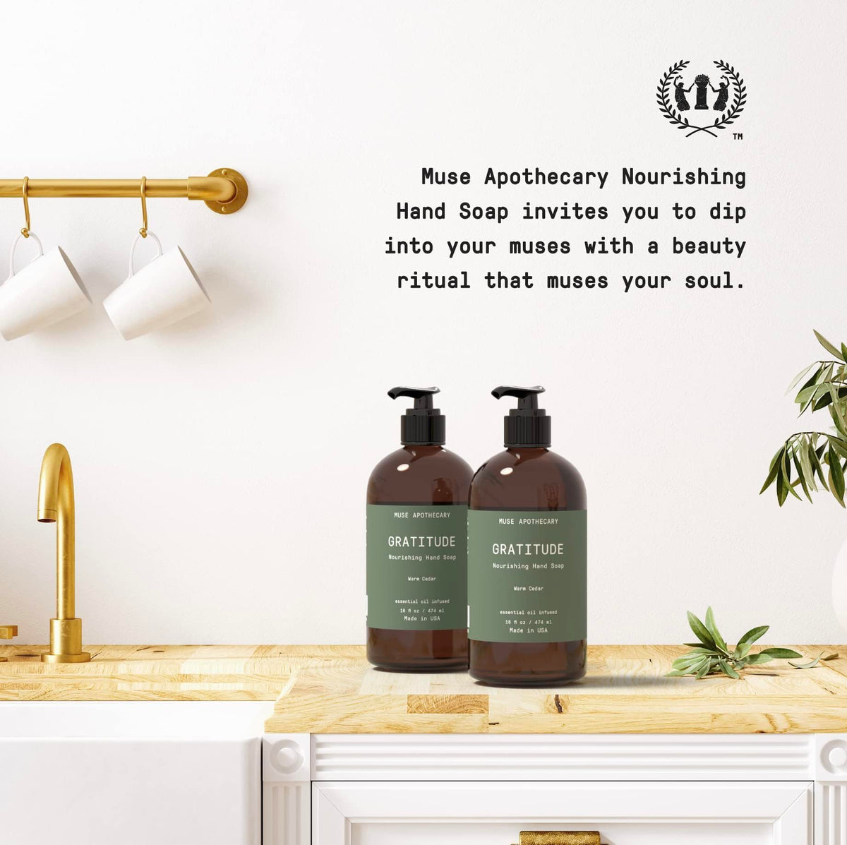 Muse Apothecary Hand Ritual cedar-amber bouquet highlights luxurious fragrance