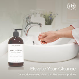 Luxurious foam from Muse Apothecary Hand Ritual showing rich lather