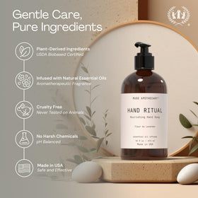 Muse Apothecary Hand Ritual 16 oz gift-pack ideal for everyday self-care.