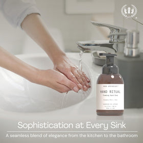 Muse Apothecary Hand Ritual pump-action demonstrates easy, mess-free dispensing