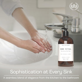 Muse Apothecary Hand Ritual nourishes skin while rinsing clean with no sticky residue.