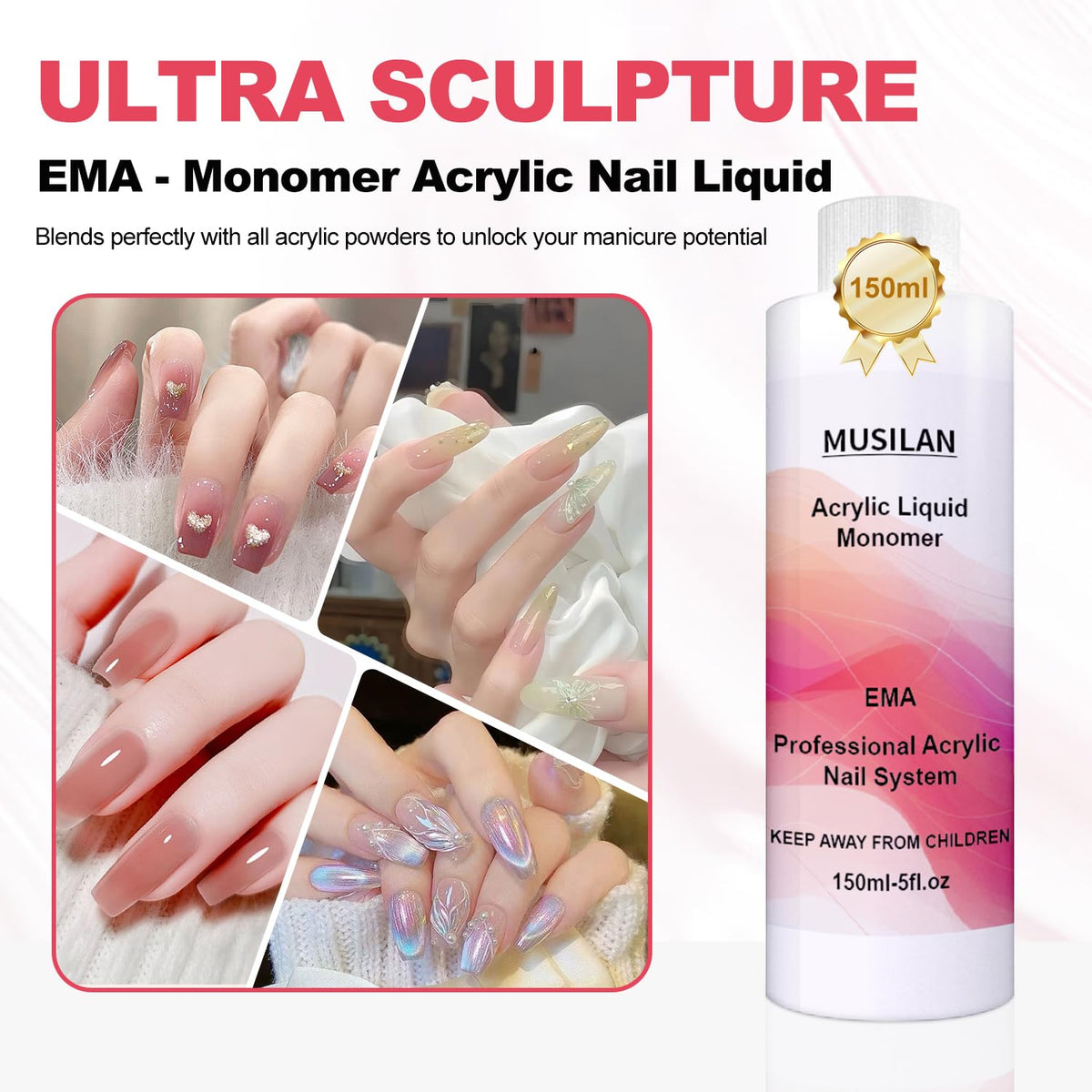 MUSILAN acrylic liquid application close-up for beginners