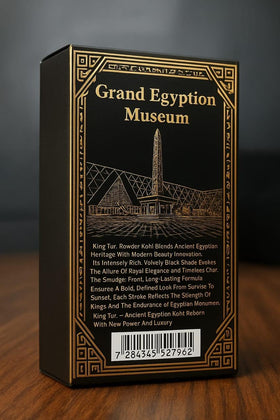 King Tut Eyeliner Powder closeup highlights a smooth texture ideal for precise application.