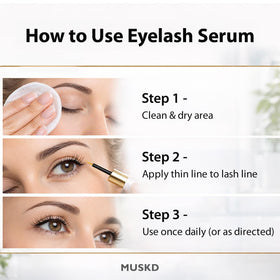 Daily-use scene with MUSKD serum, demonstrating quick, mess-free application