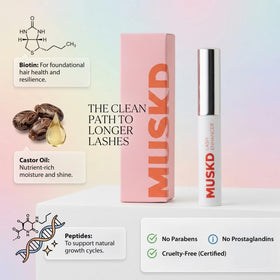 Close-up of MUSKD ingredients concept, emphasizing botanicals for gentle nourishment