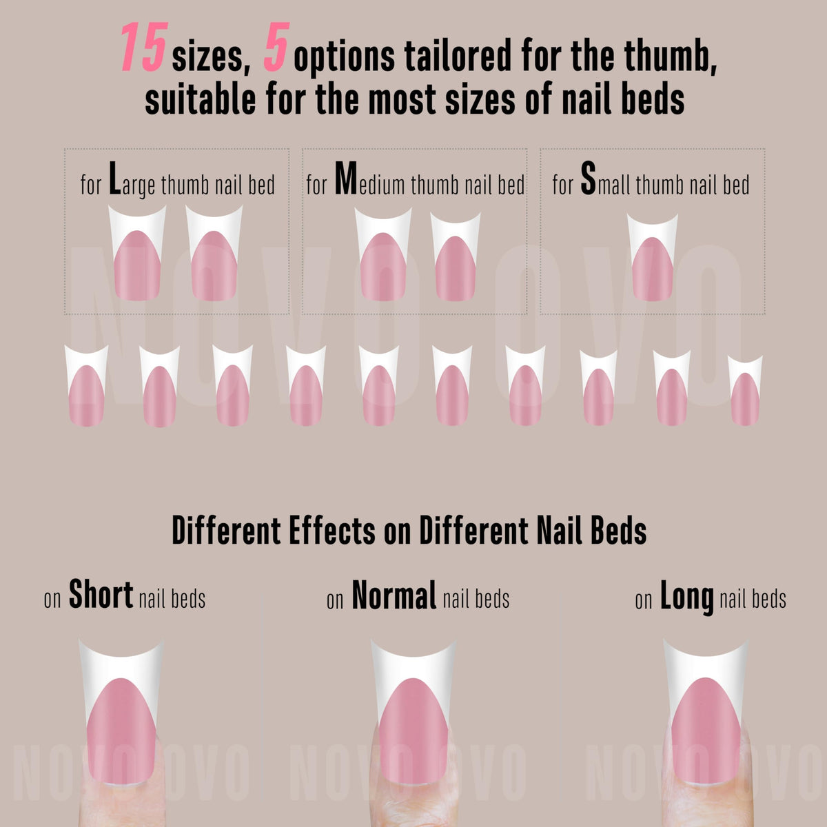 MUTIOVO medium-long flare duck nails for everyday wear.