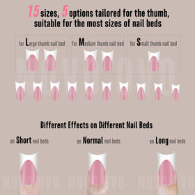 MUTIOVO medium-long flare duck nails for everyday wear.