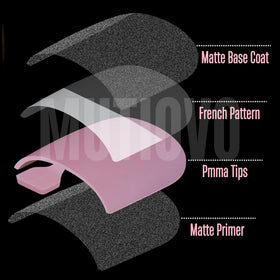 MUTIOVO Matte surface enables easy toe nail art and designs.