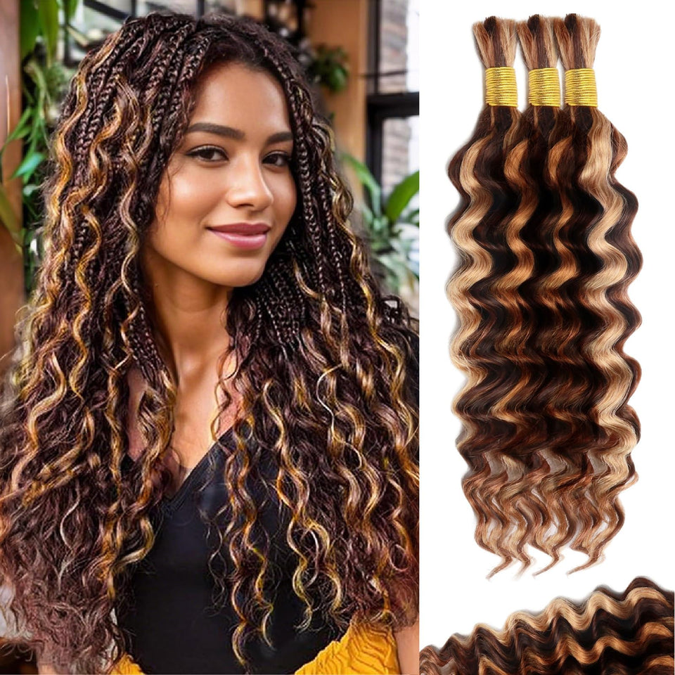 MUXFILLA highlight braiding hair 12 inch bundle for silky boho braids.