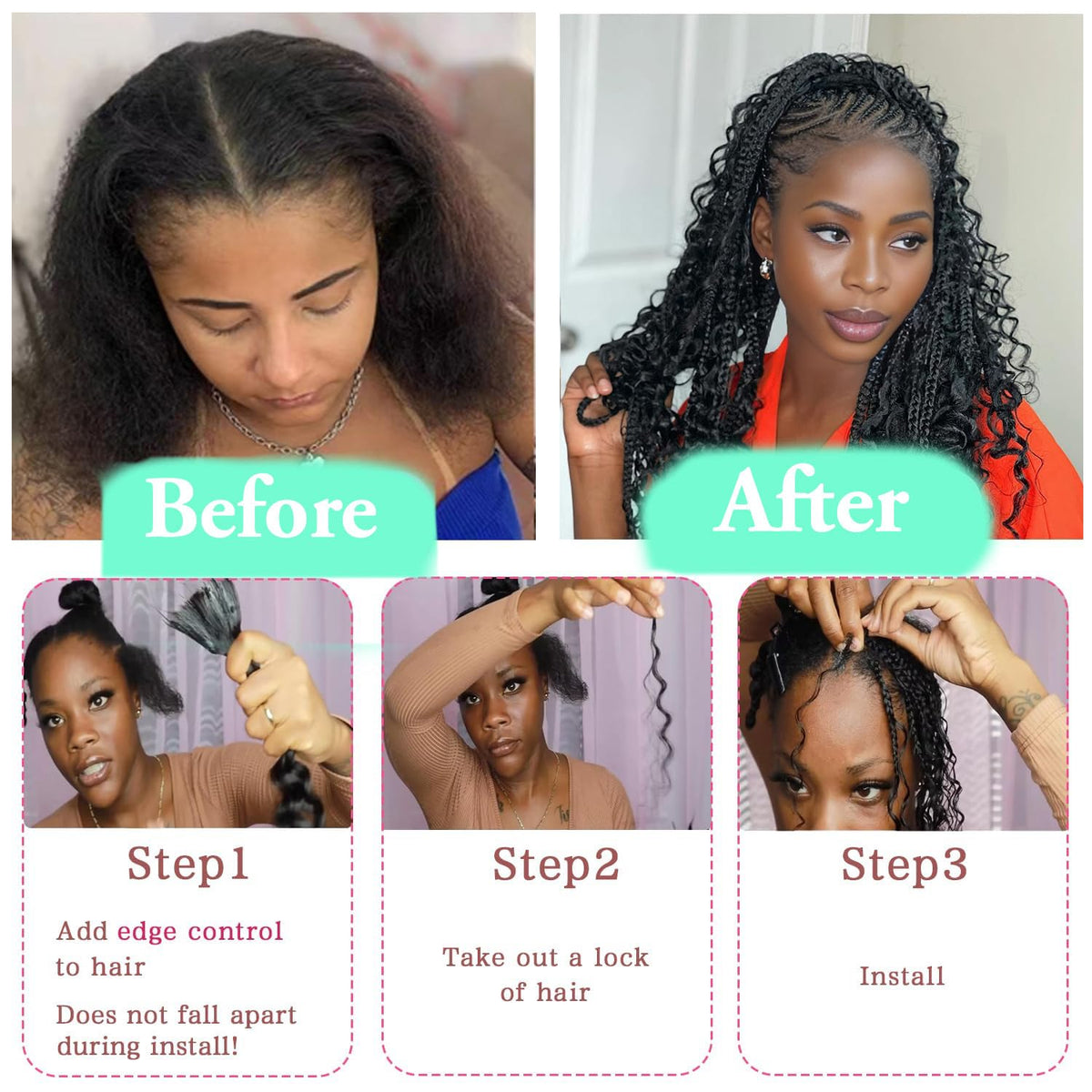 MUXFILLA versatile styling ideas for bohemian braids and crochet looks