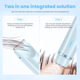 MUXUN ceramic blades are hypoallergenic for safe, painless shaving on sensitive areas.