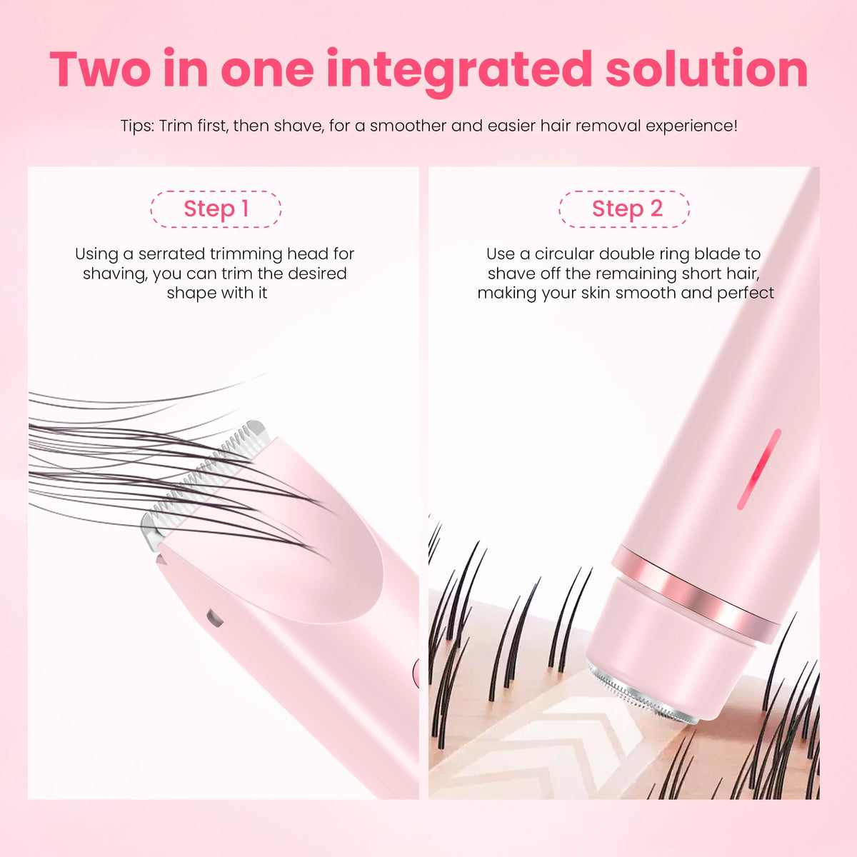 MUXUN ceramic blades are hypoallergenic for comfortable skin contact.