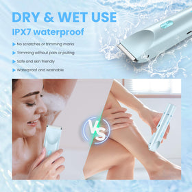 MUXUN IPX7 waterproof design allows wet or dry use in shower or bath.