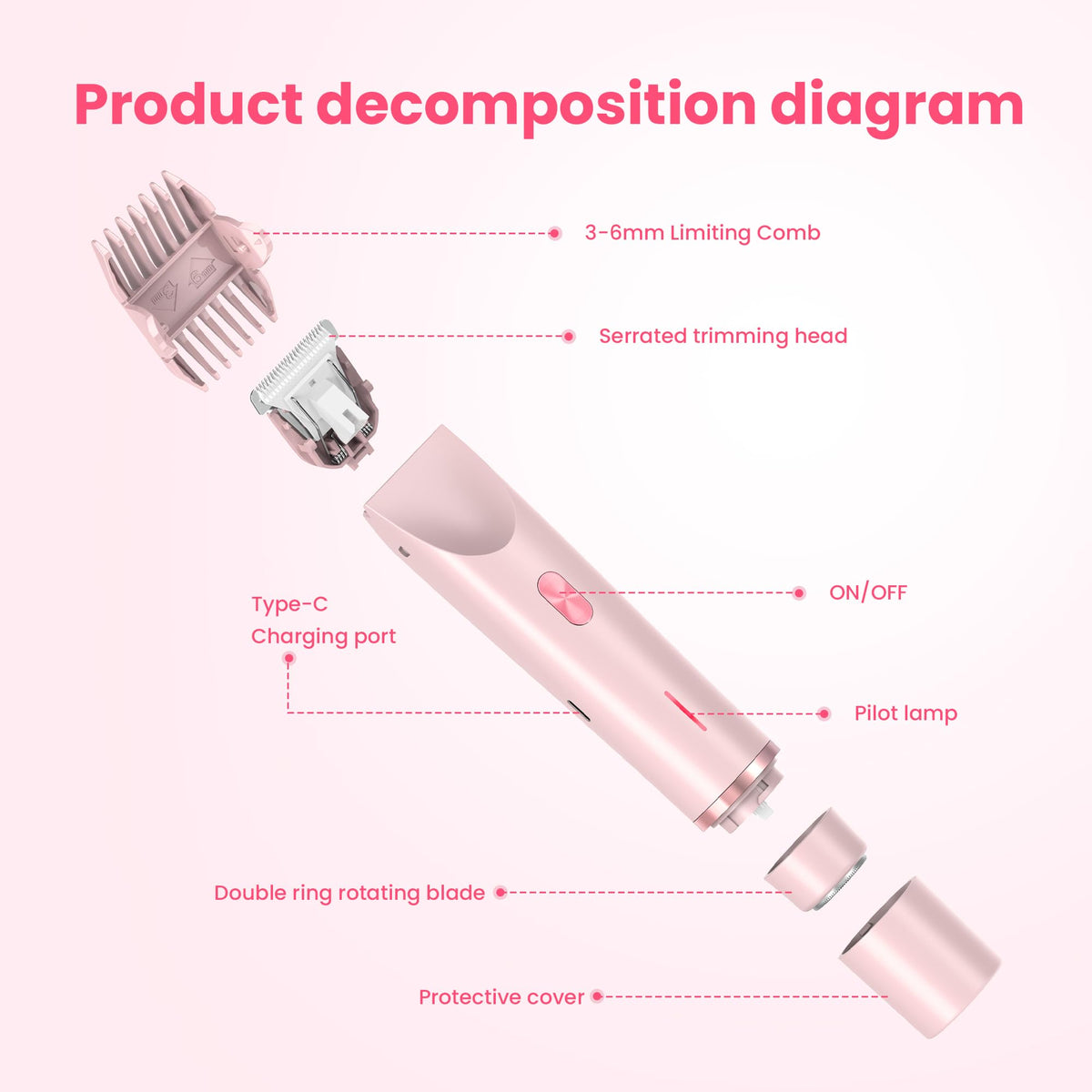 MUXUN compact design with protective cap for travel.