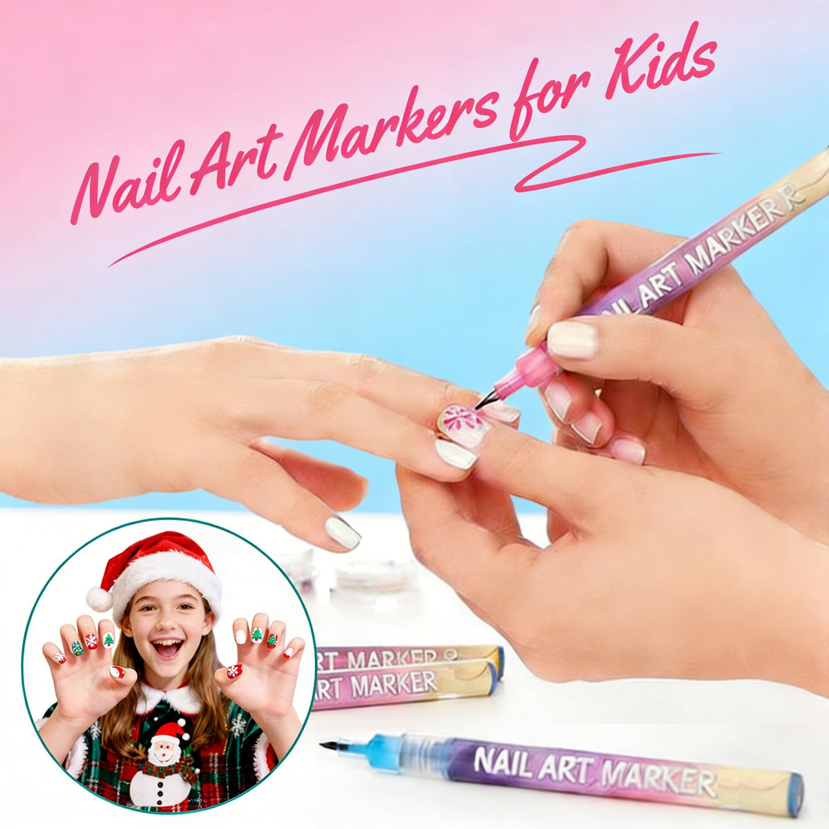 Quick-dry waterproof ink helps prevent smudges during finishes.