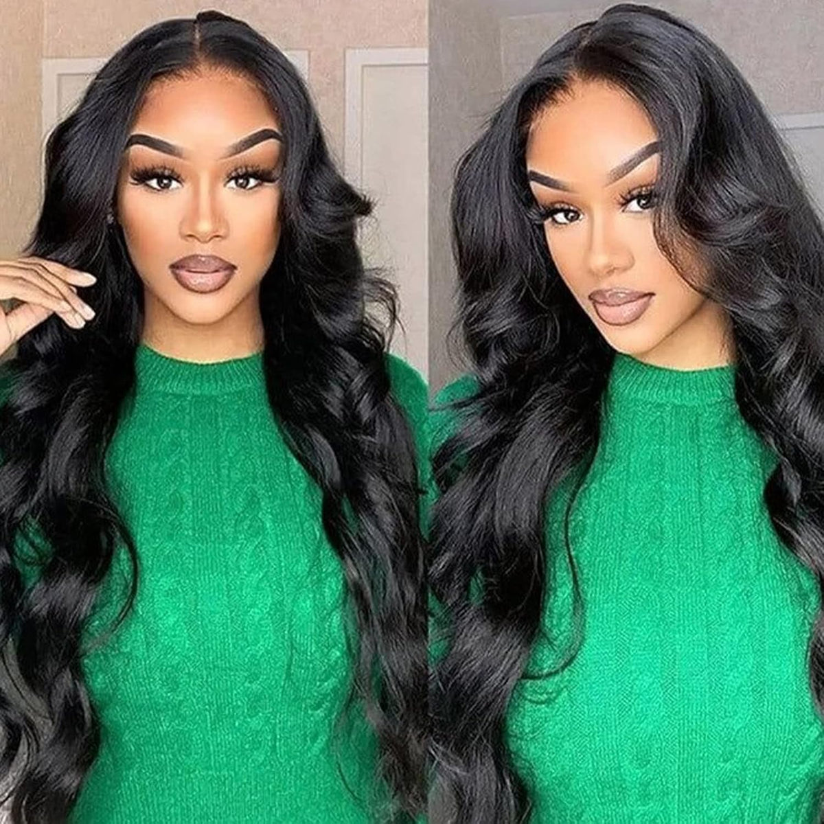MUZOJET Body wave 28-inch length adds dramatic movement.