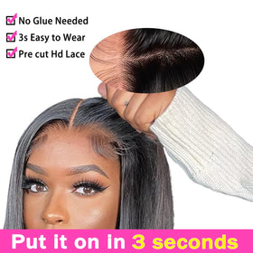 MUZOJET Glueless wig design without glue keeps scalp safe and easy to apply.