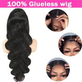 MUZOJET Pre-plucked natural hairline enhances ready-to-wear look.